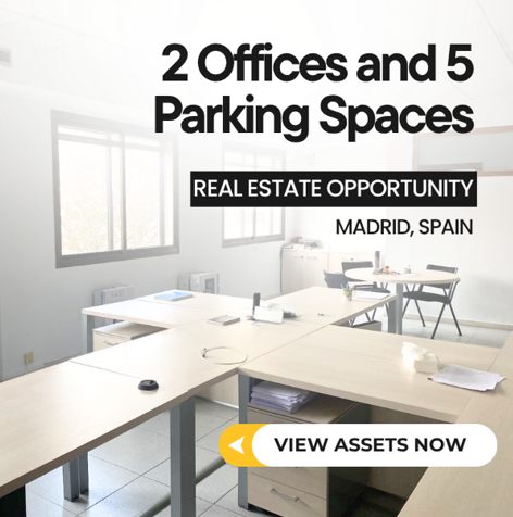 2 Offices and 5 Parking Spaces located in the same building in Madrid - Commercial Court No. 8 of Madrid